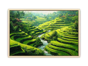 Rice Terrace paddy  bali  Art Print