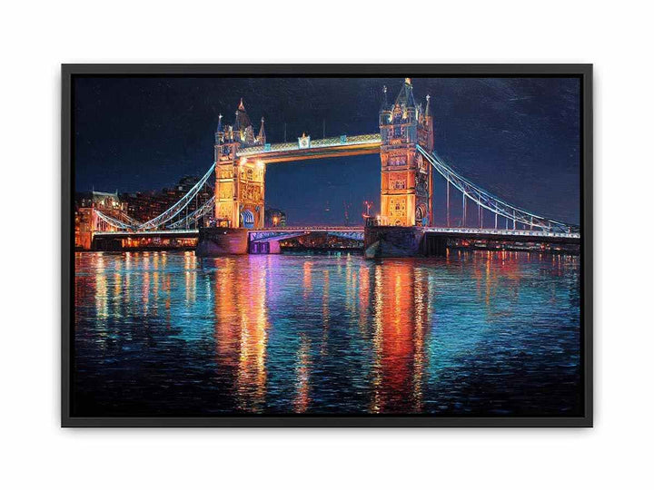 London Bridge at Night Poster