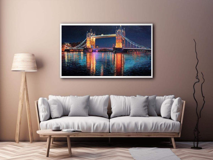 London Bridge at Night Canvas Print