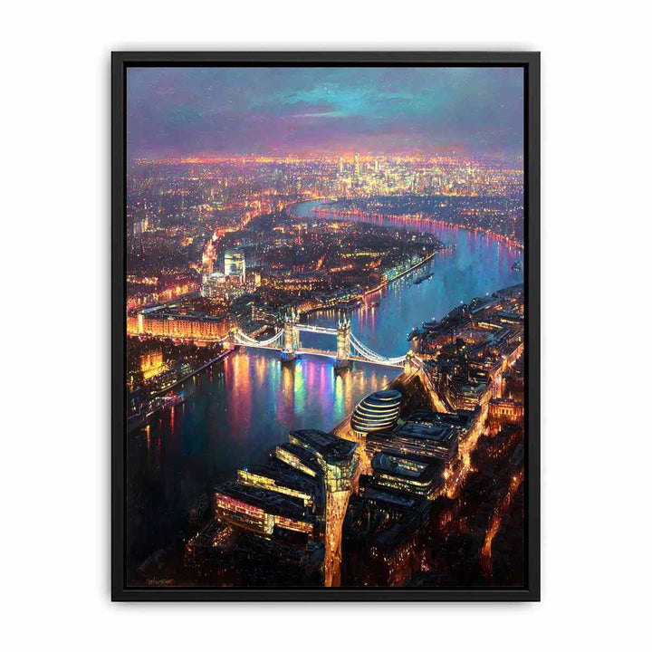 Bird’s Eye London  Canvas Print