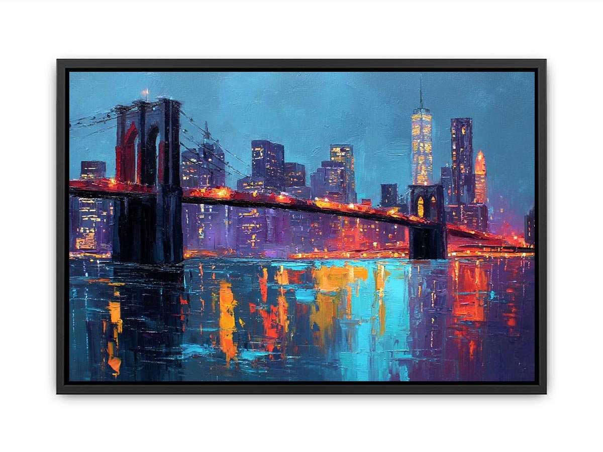 Brooklyin Bridge Abstract  Canvas Print