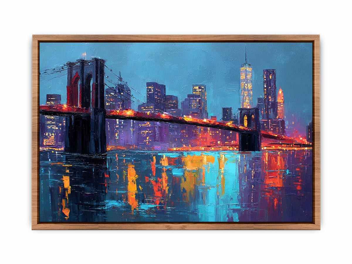 Brooklyin Bridge Abstract Poster