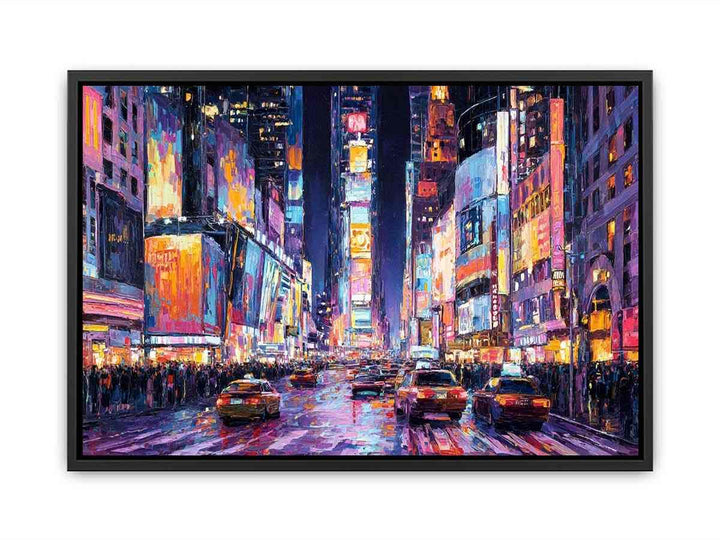 Times Square Glow  Canvas Print