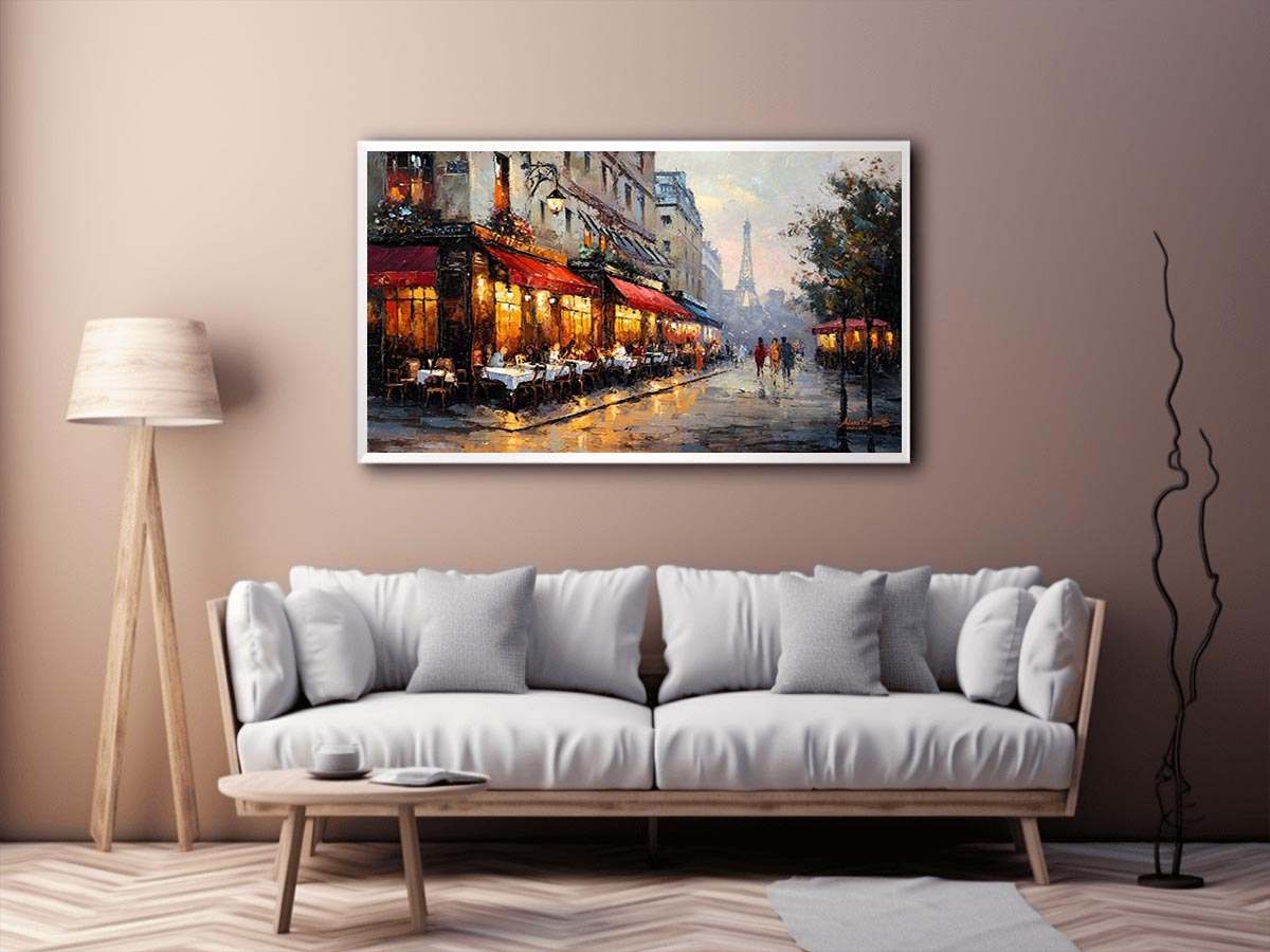 Paris Street Cafe Painting