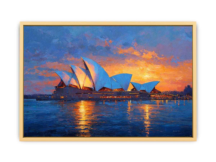 Sydney Opera House Glow  Streched canvas