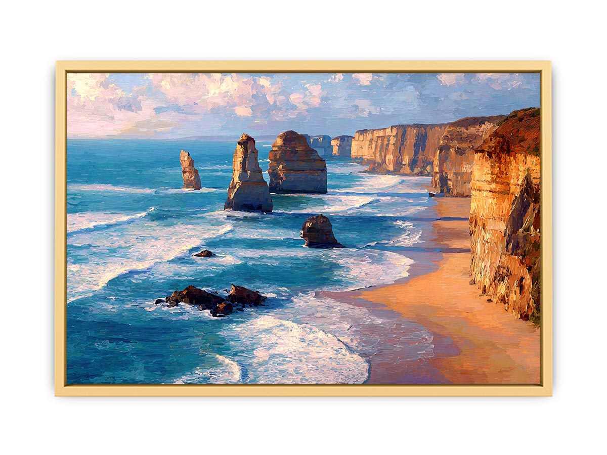 Twelve Apostles Coastal Beauty  Streched canvas