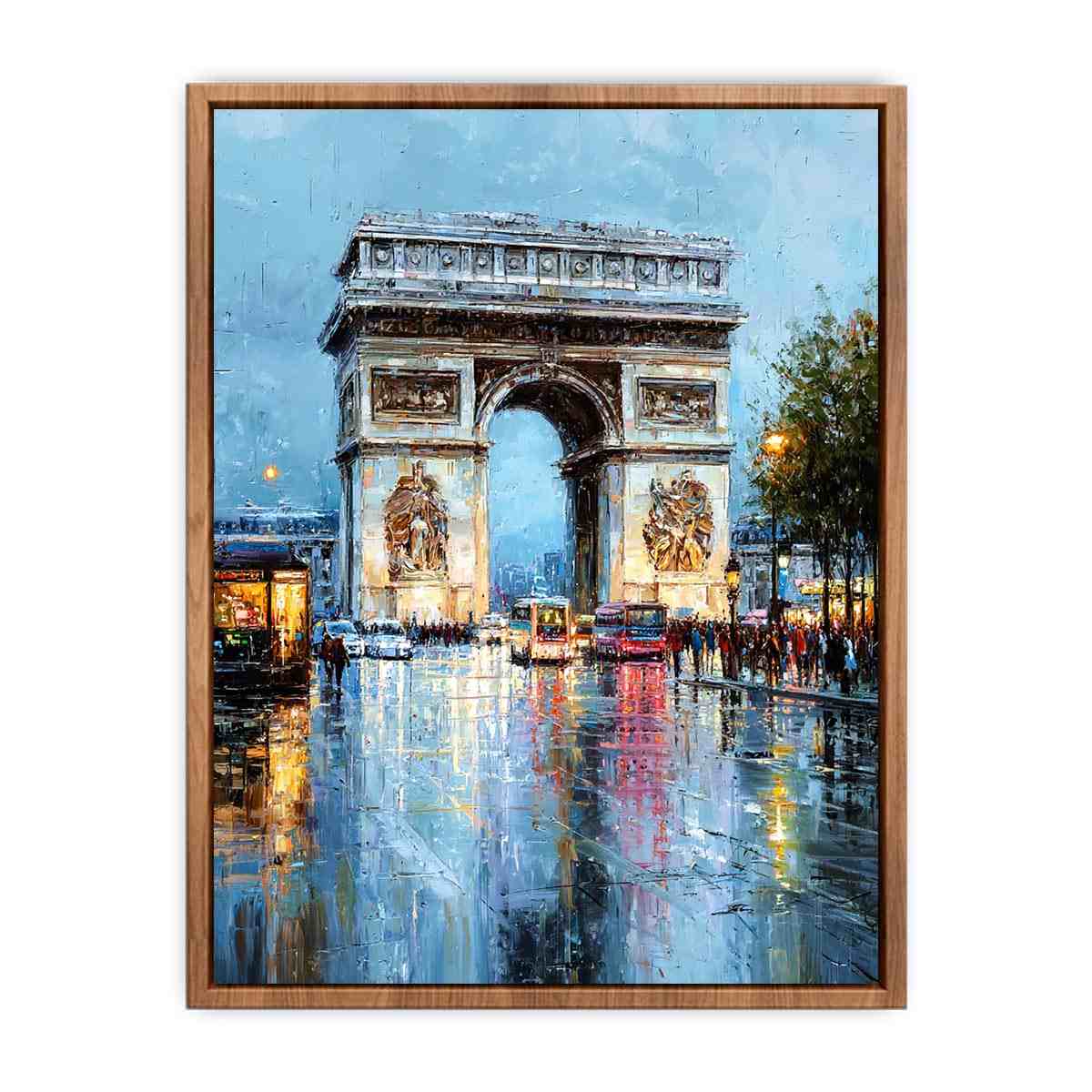 Arc De Triomphe Paris Painting Poster