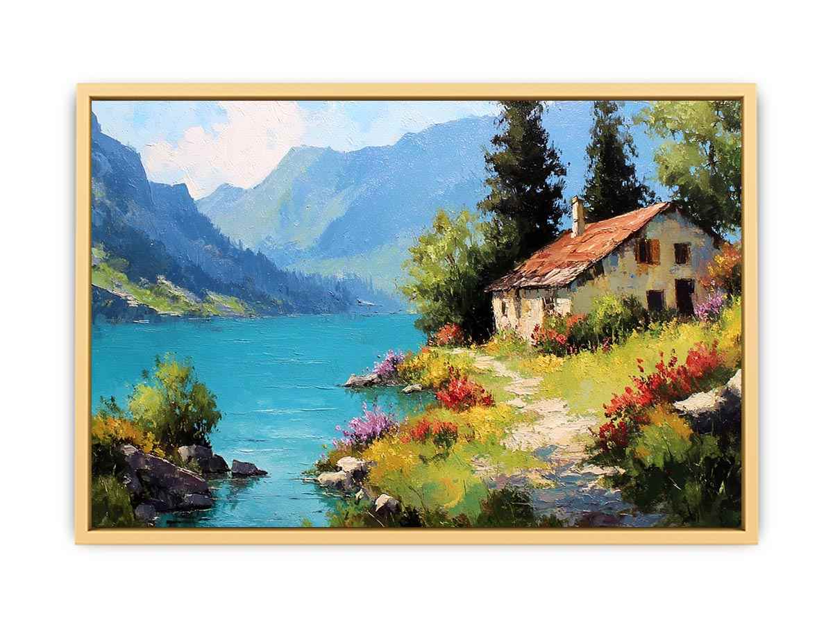 River Cottage Streched canvas