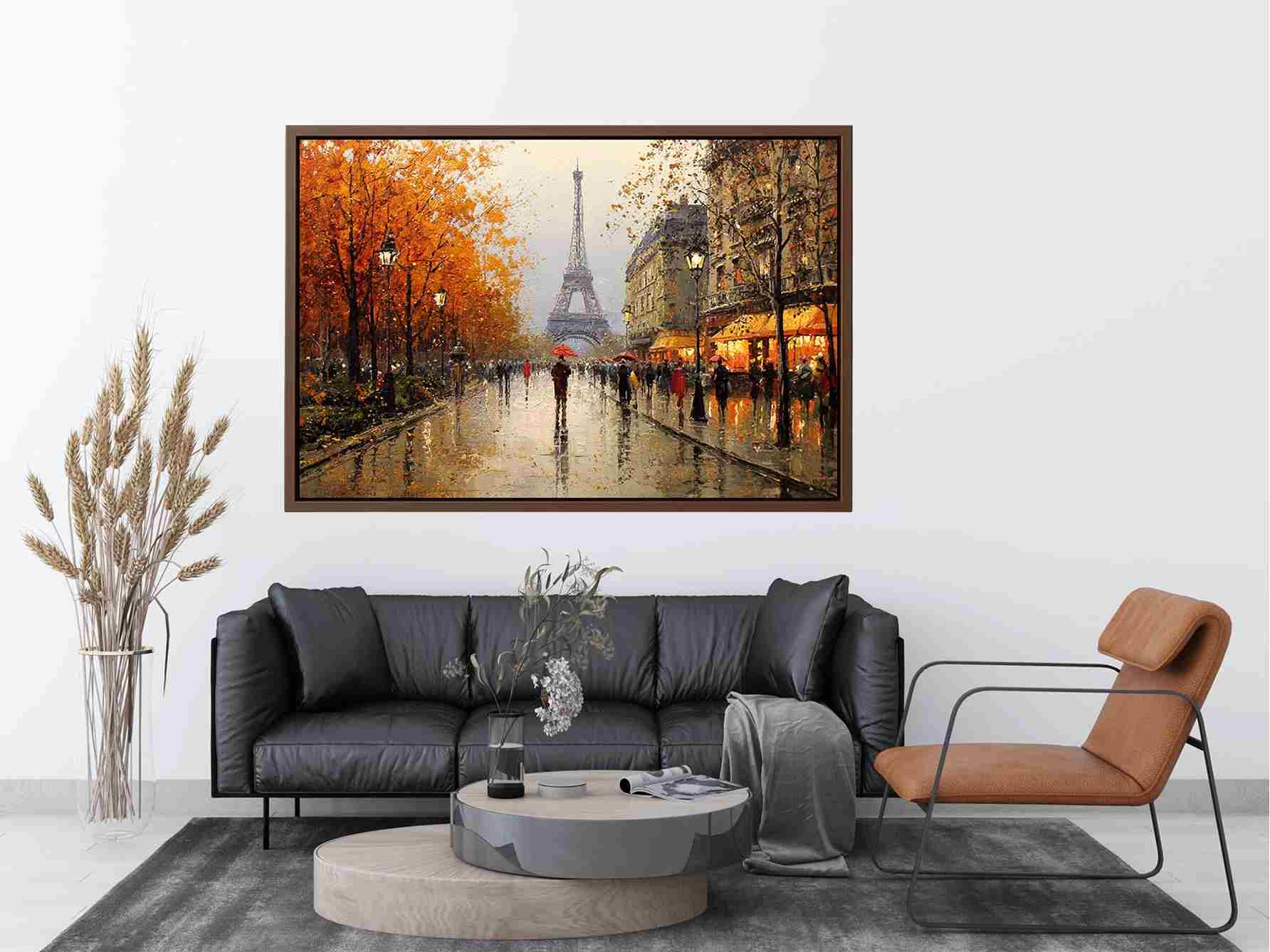 Eiffel Tower Cityscape Painting