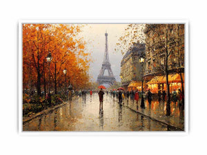 Eiffel Tower Cityscape Framed Print