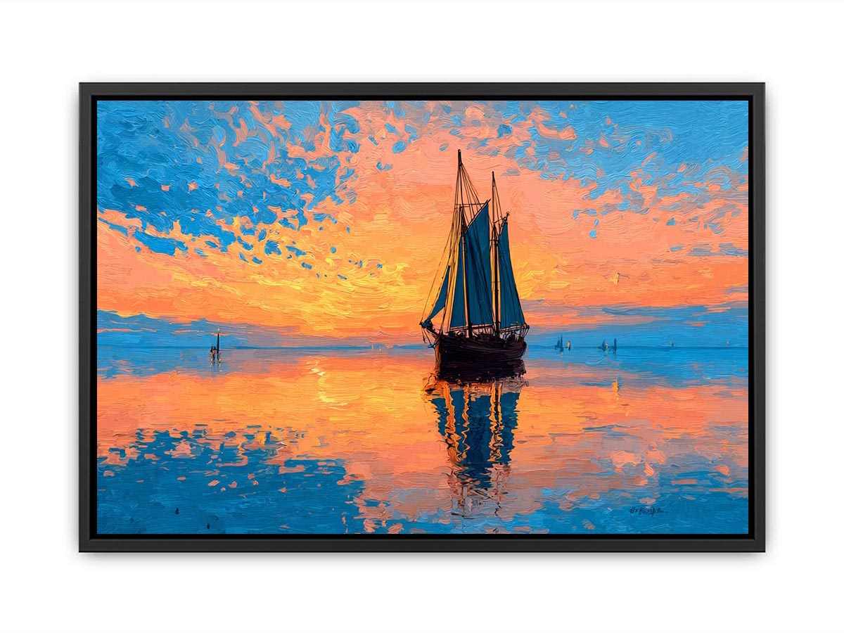 Sunetset Sailing  Canvas Print