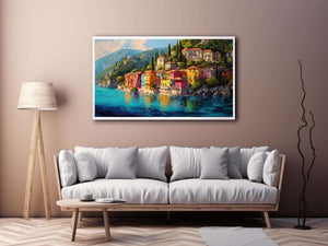 Floral mediterranean  Shoreline Painting