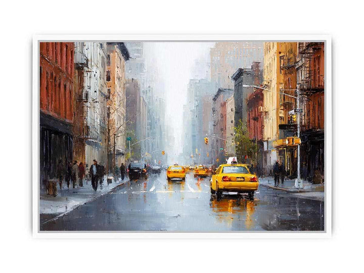 New York Taxi Framed Print