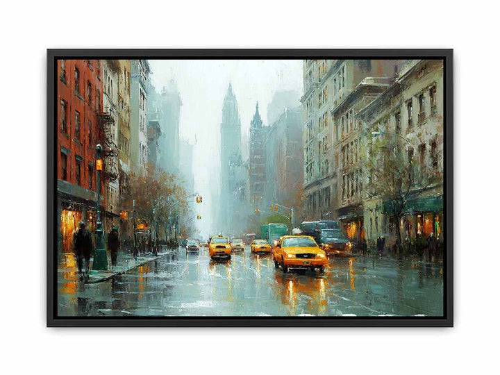 New York Street  Canvas Print