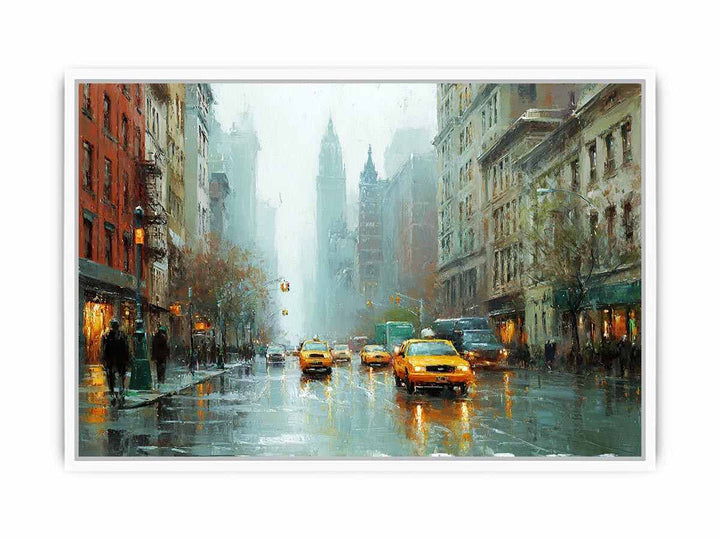 New York Street Framed Print