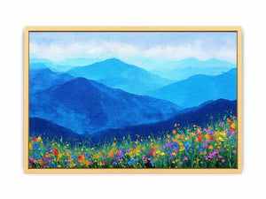 Blue Ridge Blossoms Streched canvas