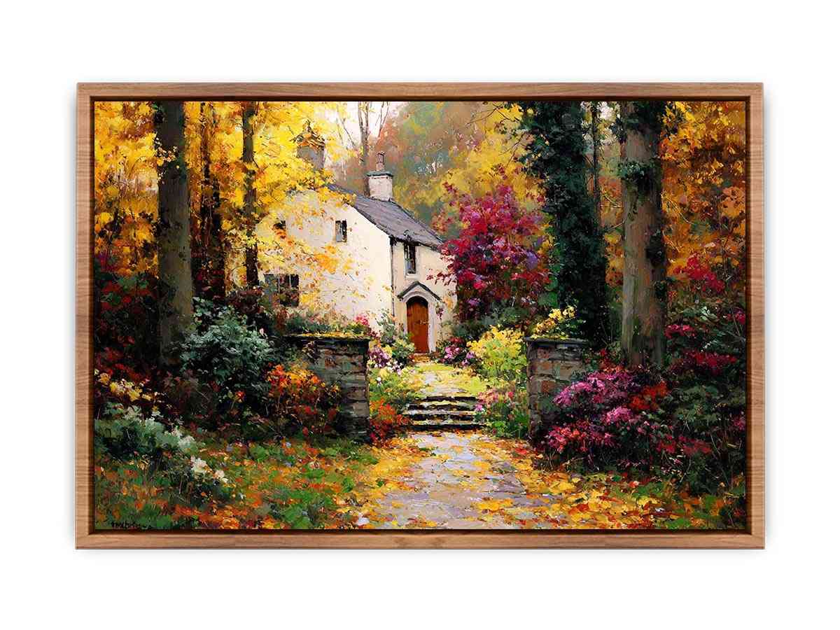 Enchanted Forest Cottage Poster