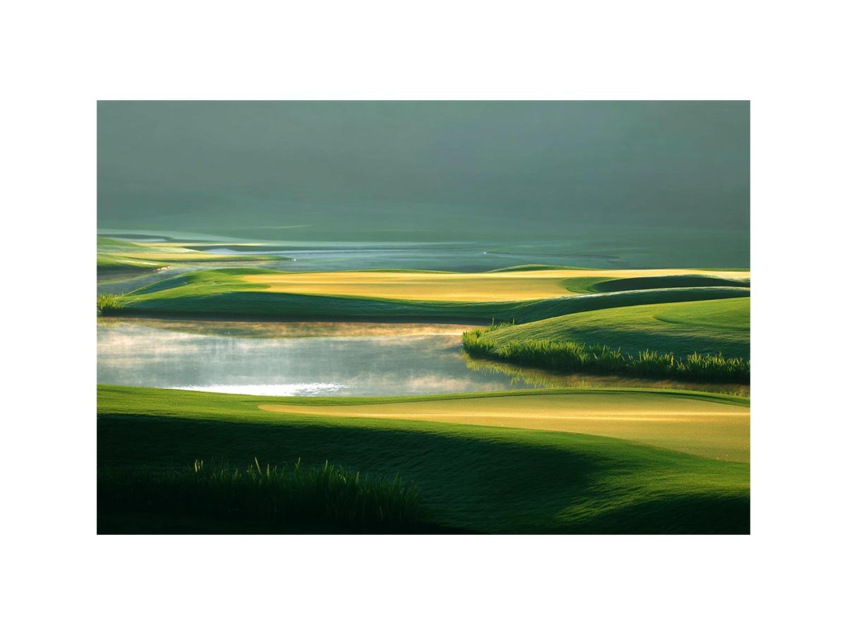 Minimalist Golf Landscape