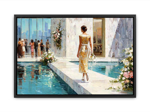 Elegant walk Poster