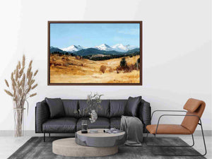 Colorodo Mountains Painting 