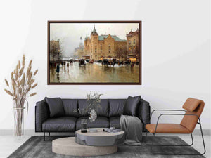 Vintage Twon Painting 