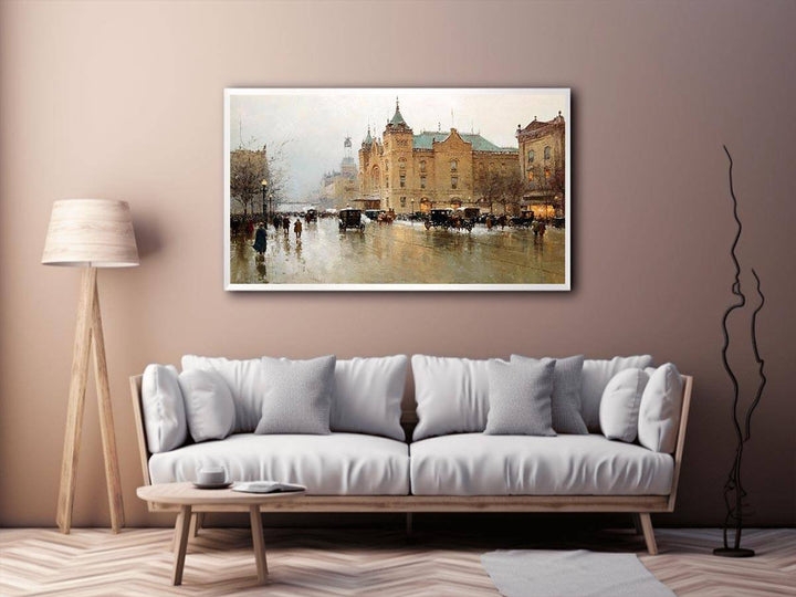 Vintage Twon Canvas Print