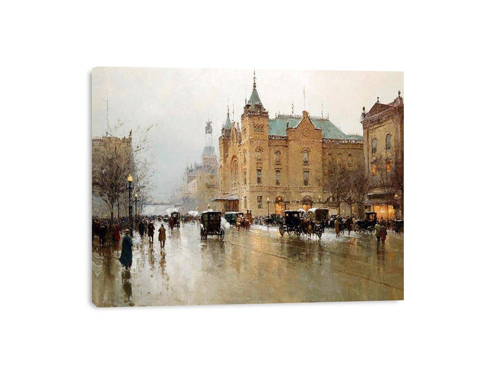 Vintage Twon Framed Print