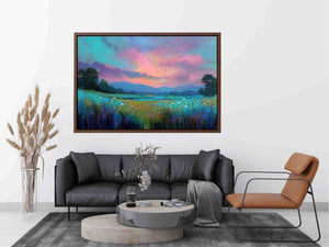 Vibrant Pastel Field Painting 