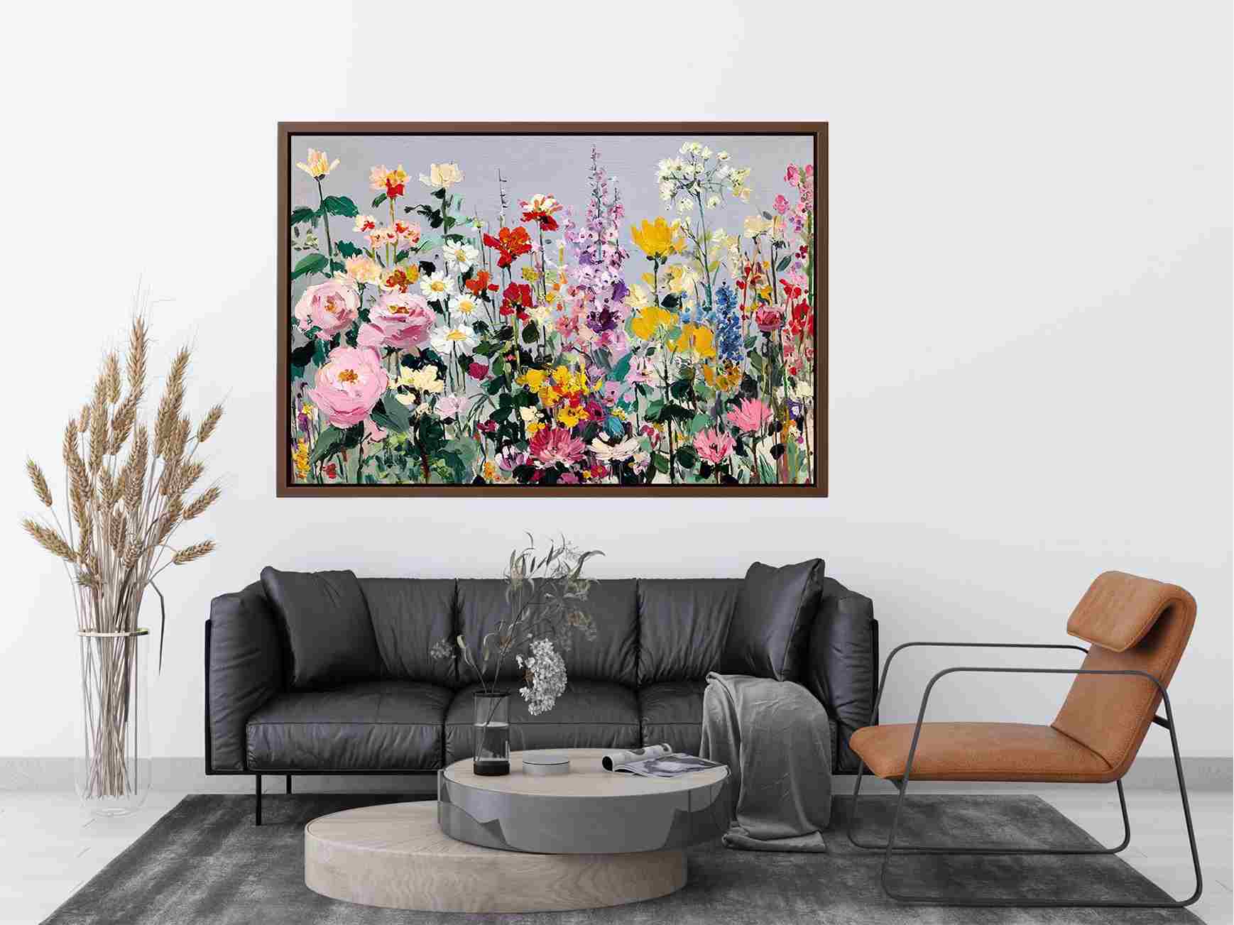 Flowers Petal Silhouette Painting 