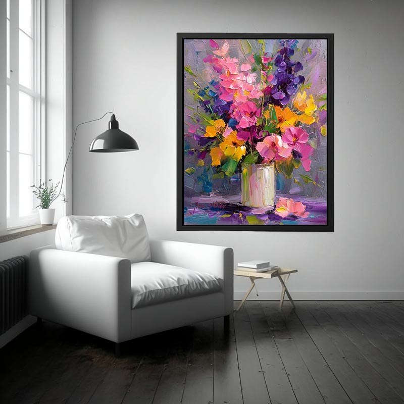 Spring flower Vase Painting 