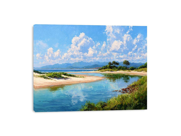 Serene landscape Framed Print