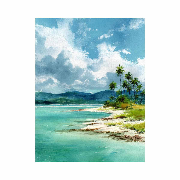 Sandy Beach watercolor
