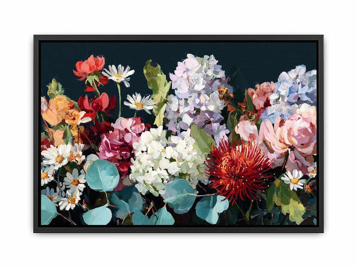 hydrangeas Peonie Blooms Poster