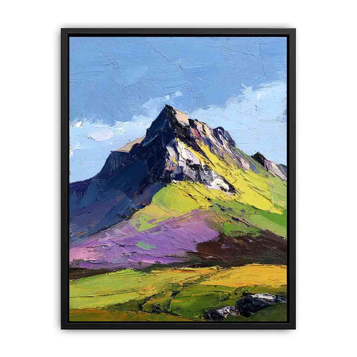 Abstract Mountain Horizon Poster