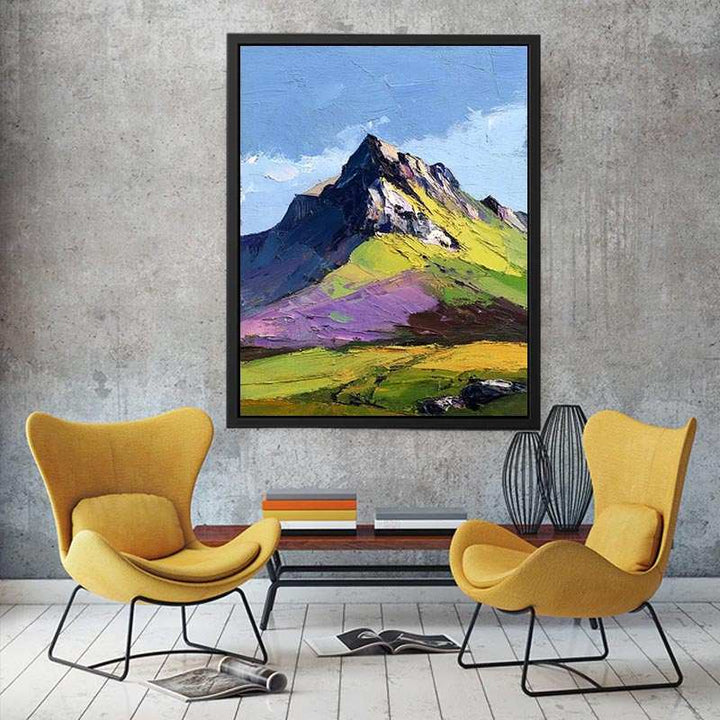 Abstract Mountain Horizon Canvas Print