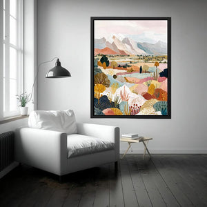 Australian Desert Landscape Art Painting 