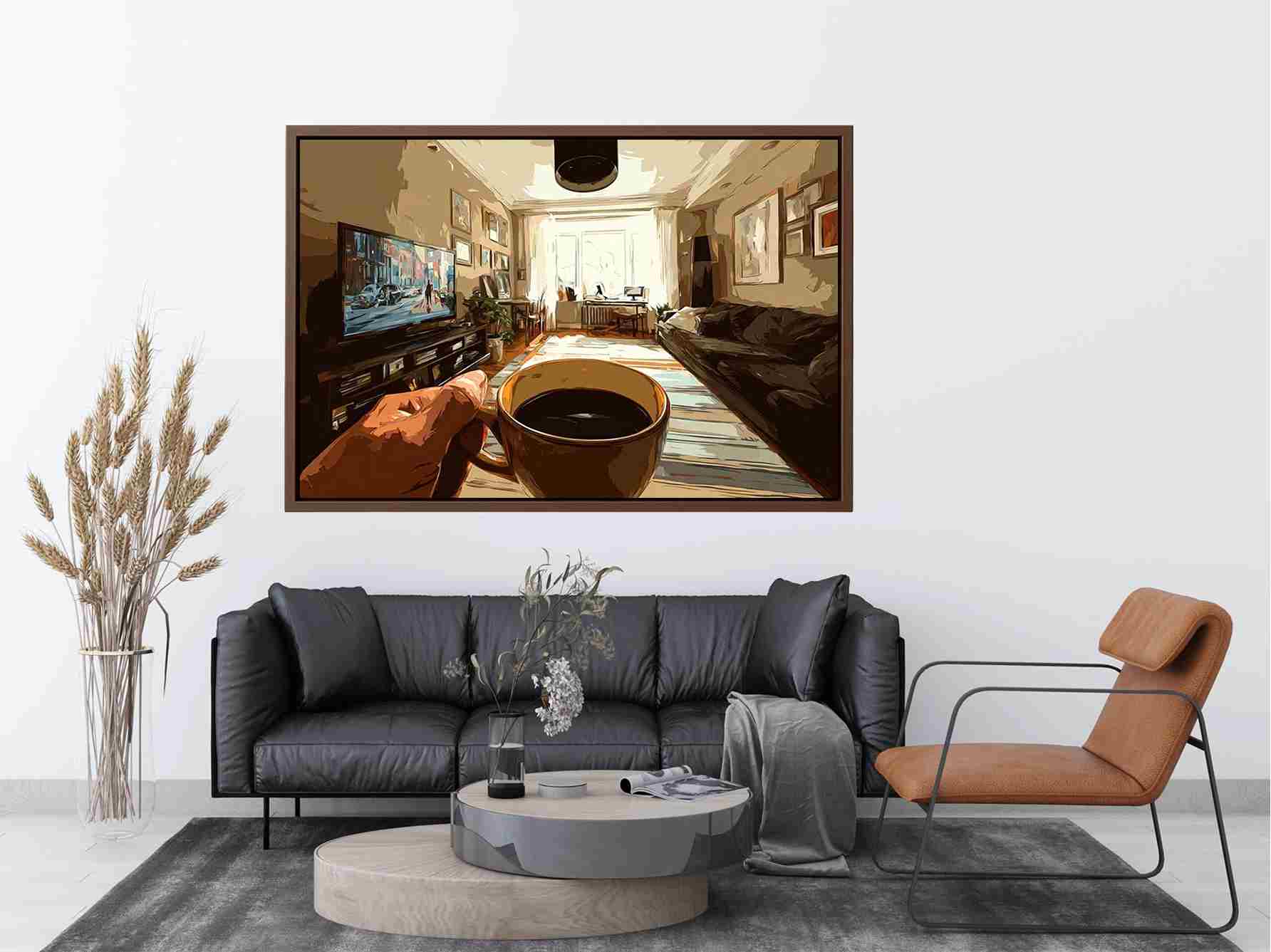 Coffee Serenity Painting 