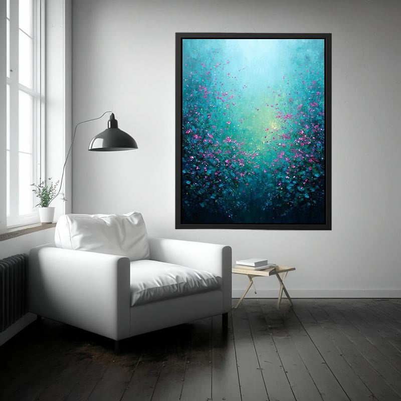 Impressionist Floral Landscape Painting 
