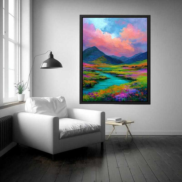 Irish pastel Countryside Painting 