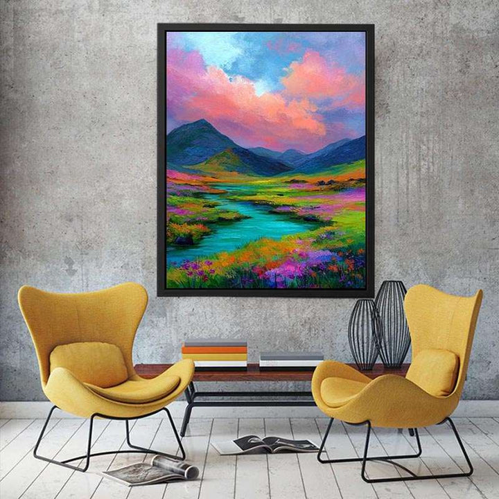 Irish pastel Countryside Canvas Print