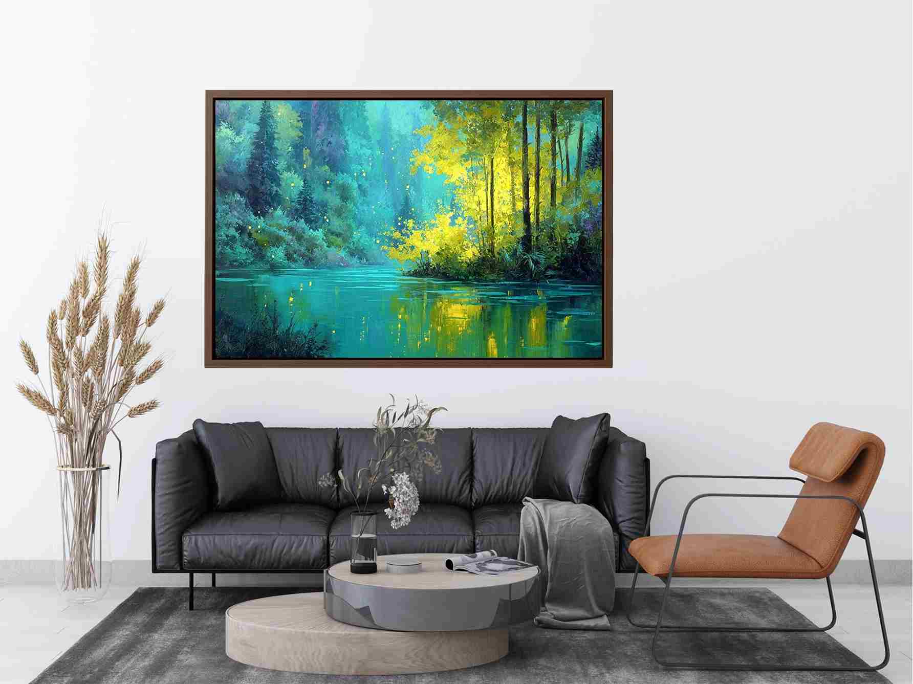 Serenity in Forest Painting 