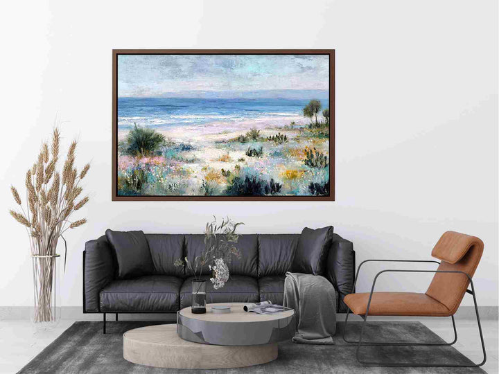 Muted Pastel beach Painting 