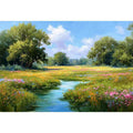 Tranquil medow with wildflowers