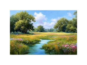 Tranquil medow with wildflowers