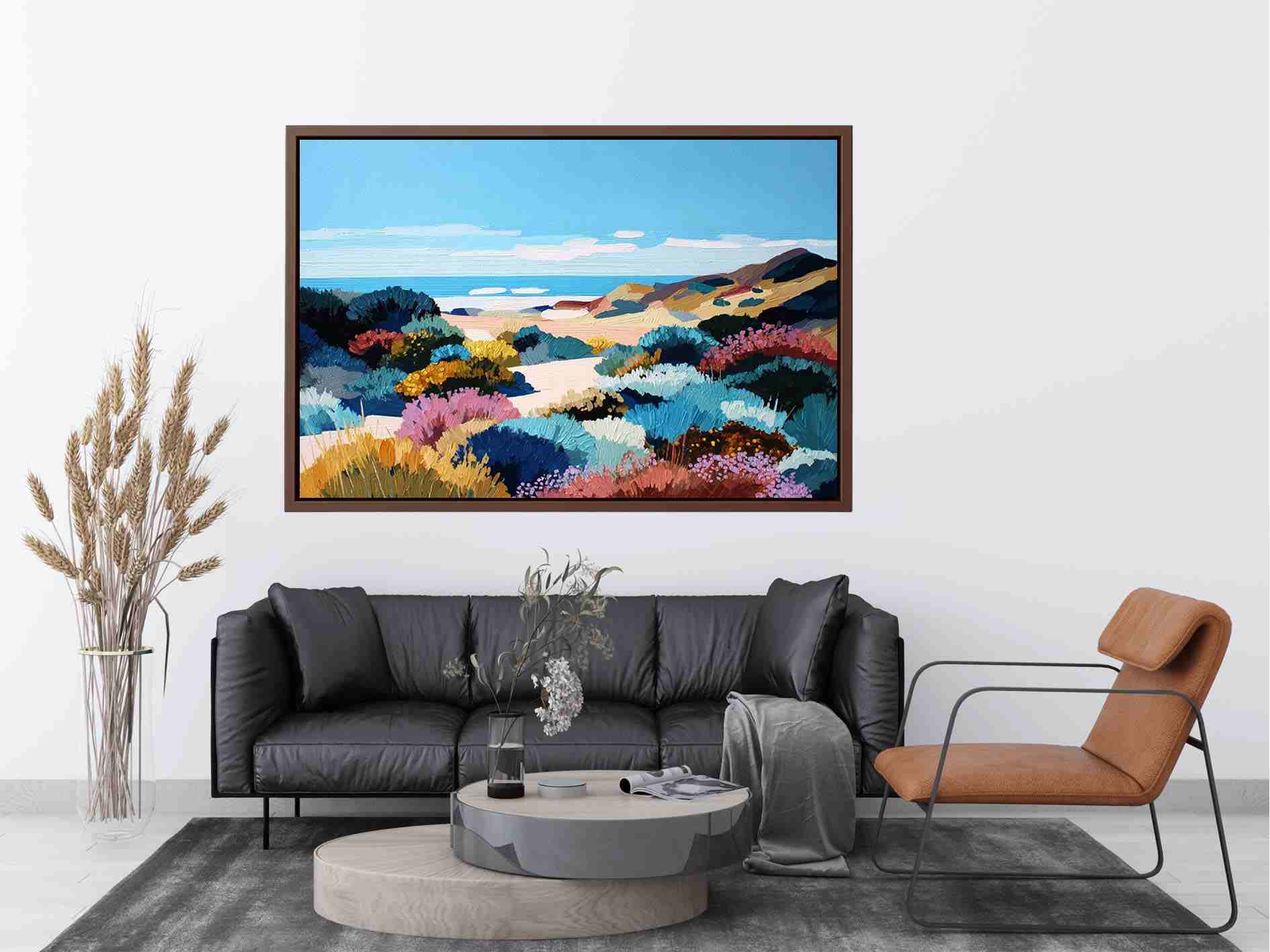 Abstract Coastal landscape Painting 