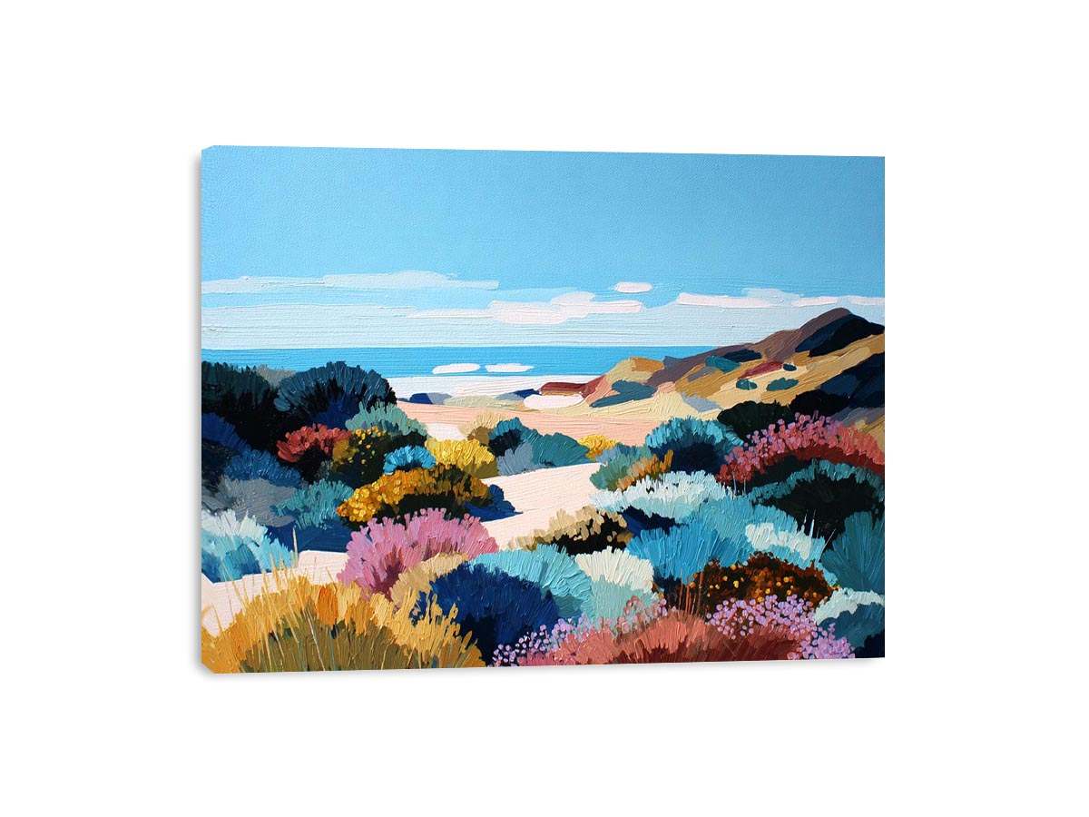 Abstract Coastal landscape Framed Print