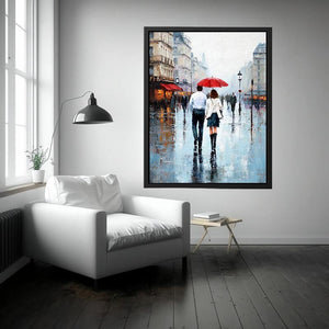 Rainy Romance Painting 