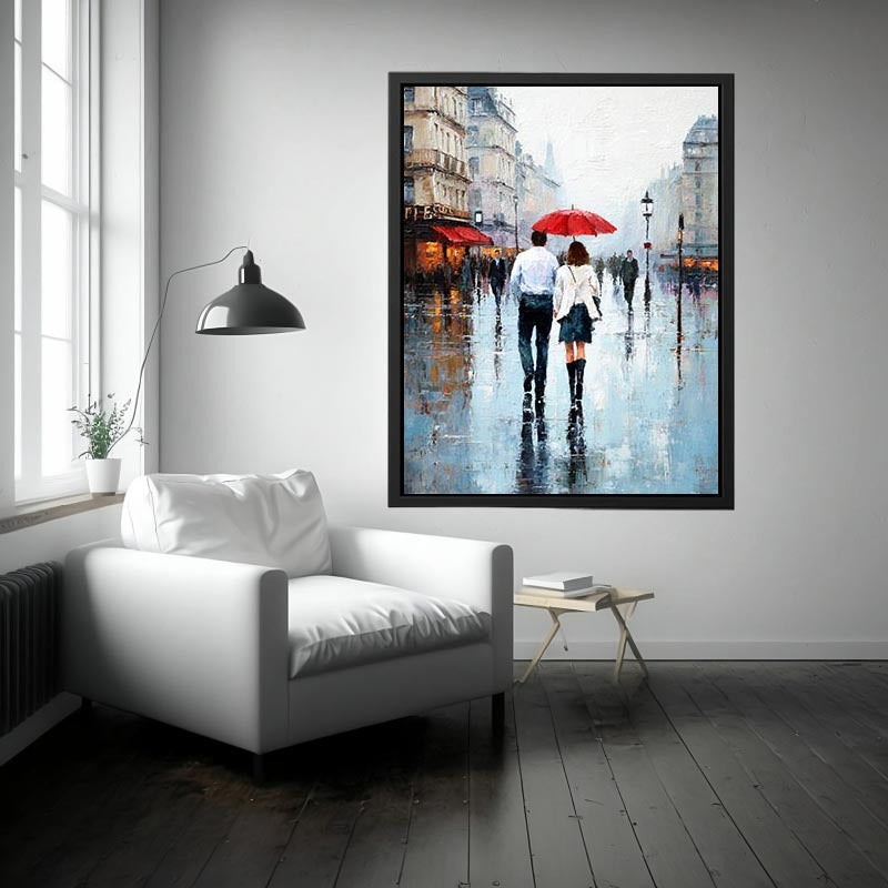 Rainy Romance Painting 