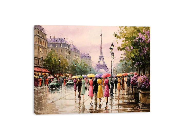 Stroll Through Paris Framed Print