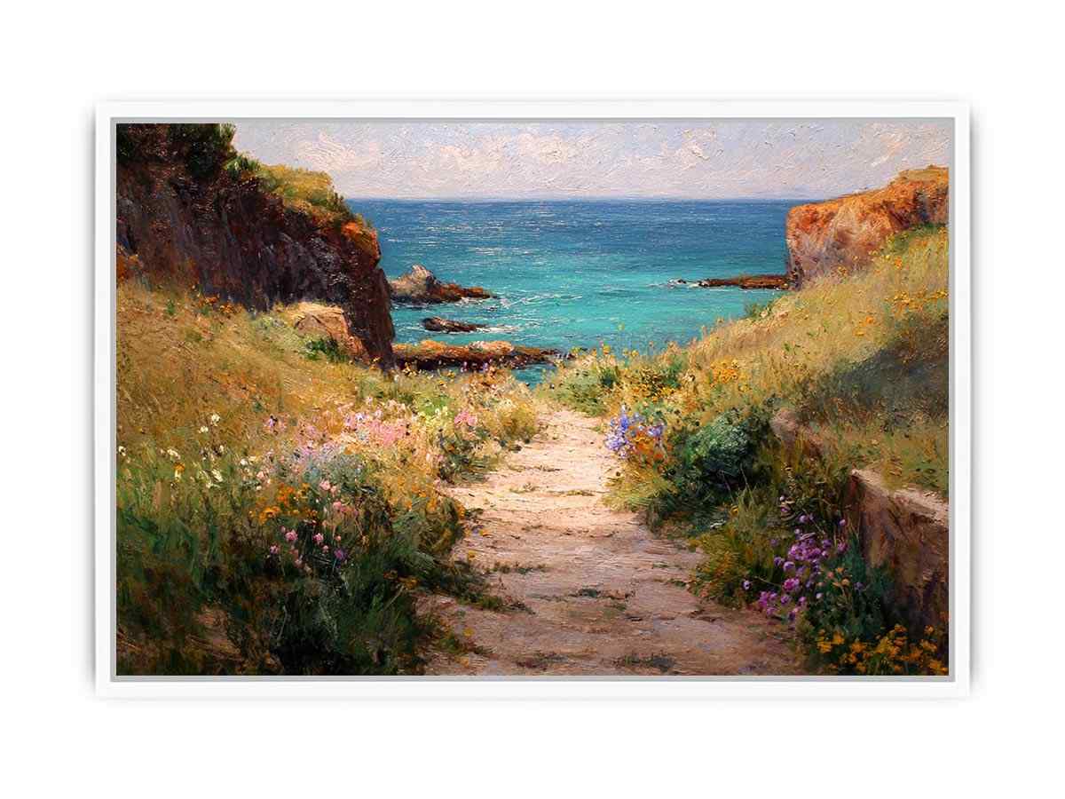 Path to beach Framed Print